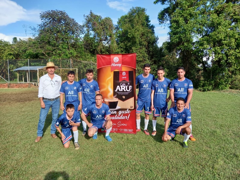 Café Arú patrocinando equipo de fútbol